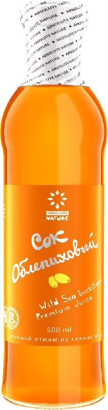 Сок Absolute Nature Облепиховый /стекло/ 0,5л