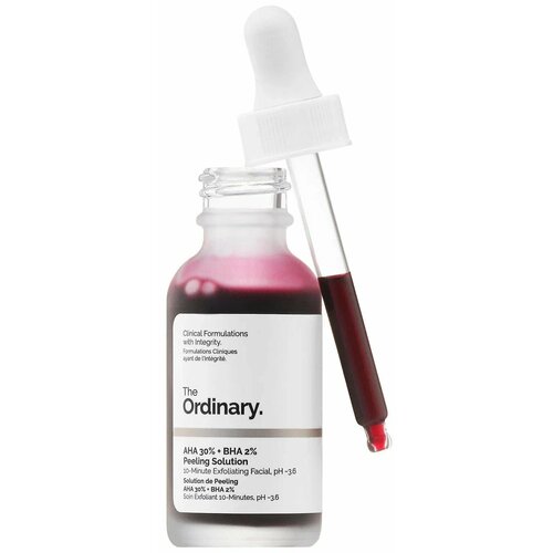 Кислотный пилинг для лица The Ordinary AHA 30 BHA 2 Peeling Solution 30 мл 2300₽