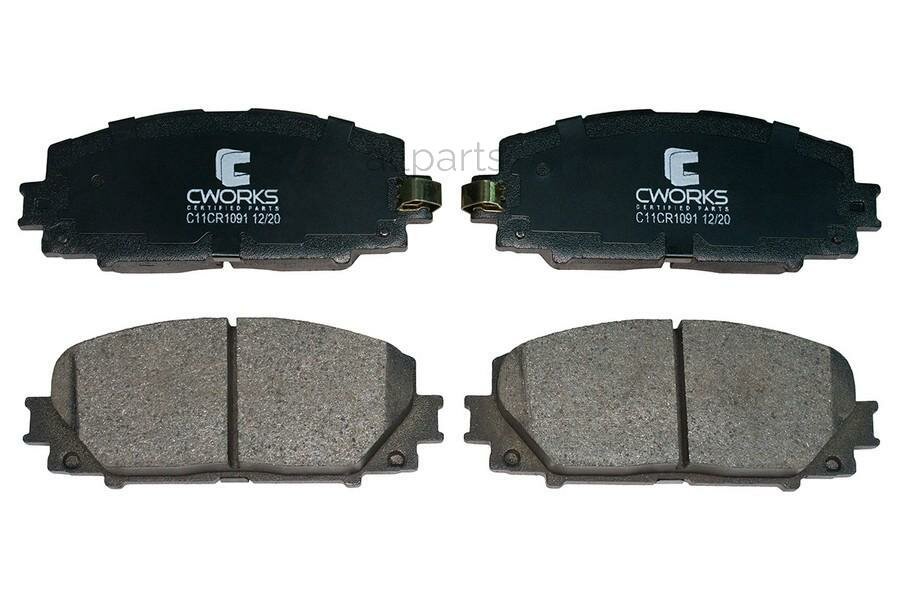 CWORKS C11CR1091 Колодки тормозные передние (Low Metallic)