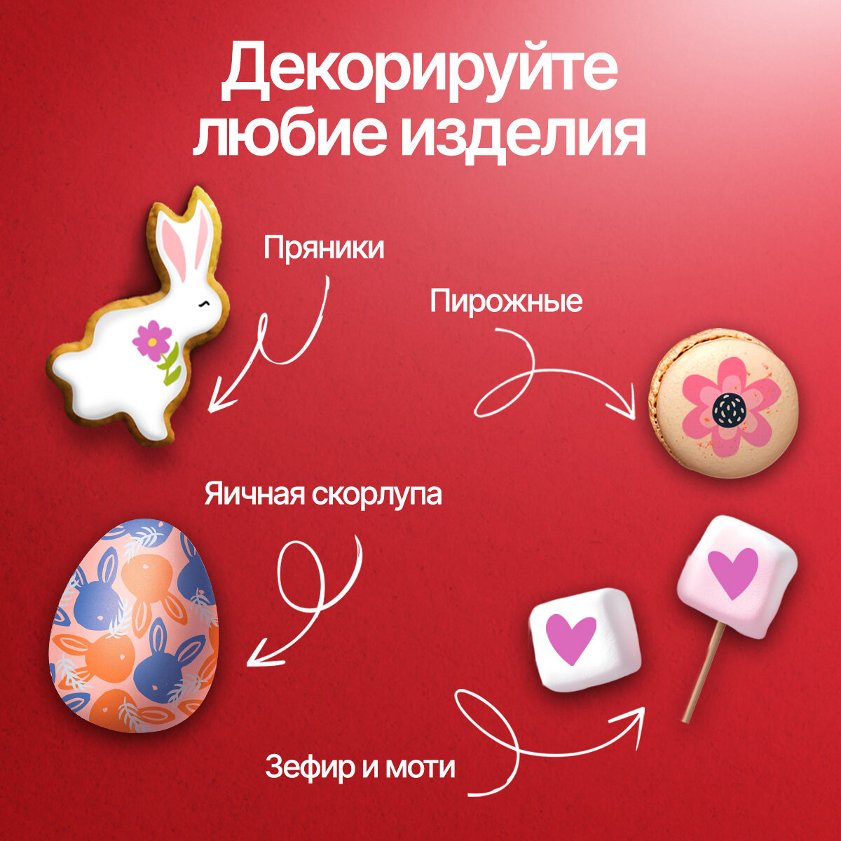 Пищевые кондитерские маркеры для украшения, фломастеры для десертов с вкусными пищевыми чернилами, перо кисть мягкая — фото 1