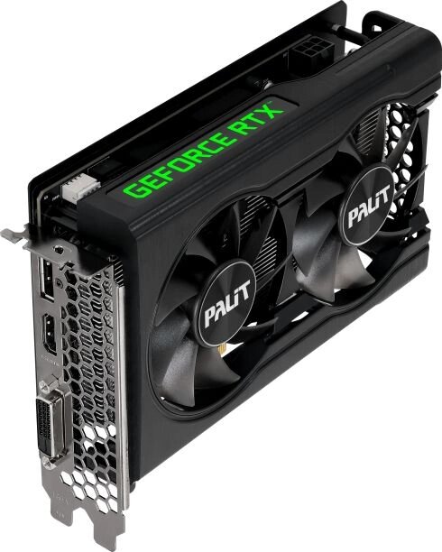 Видеокарта Palit PCI-E 4.0 PA-RTX3050 DUAL NVIDIA GeForce RTX 3050 8Gb 128bit GDDR6 1552/14000 DVIx1 HDMIx1 DPx1 HDCP