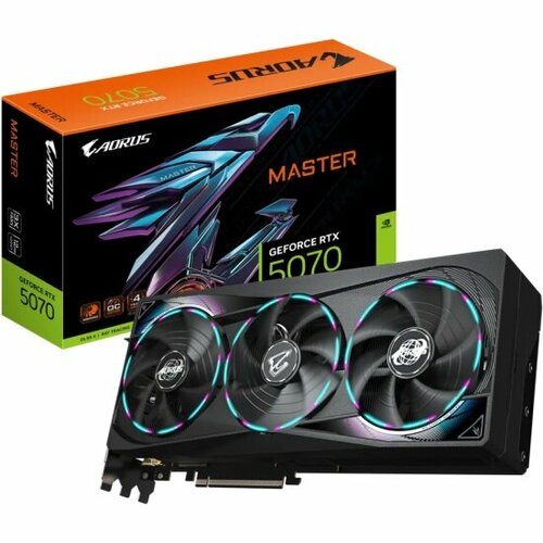 Видеокарта Gigabyte GeForce RTX 5070 AORUS MASTER 12G 111250₽