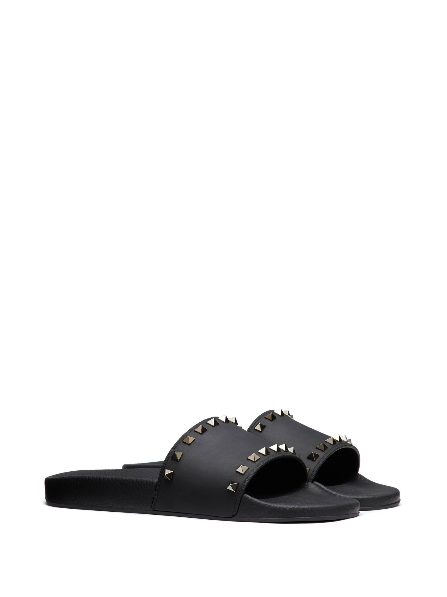 Шлёпанцы Valentino Rockstud, размер 45 IT, черный