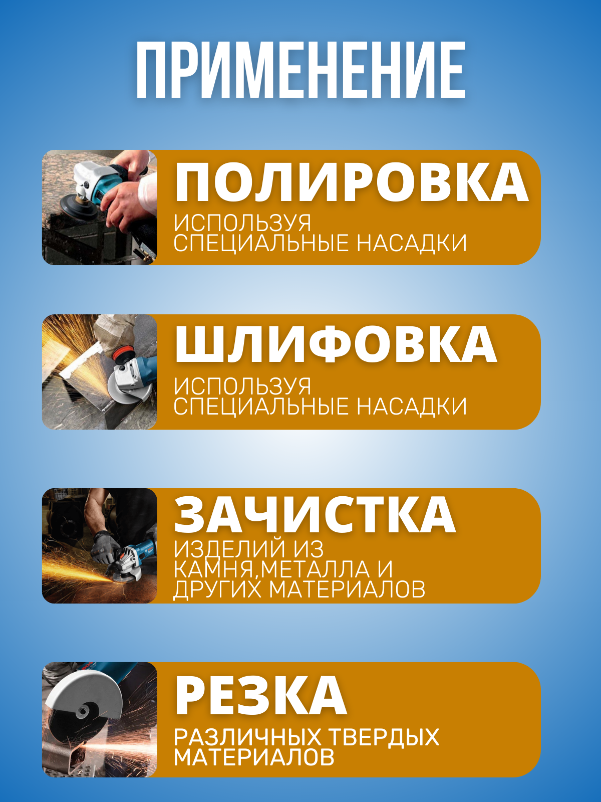 Аккумуляторная бесщеточная УШМ(болгарка) 48В с регулировкой оборотов ;2АКБ — фото 1