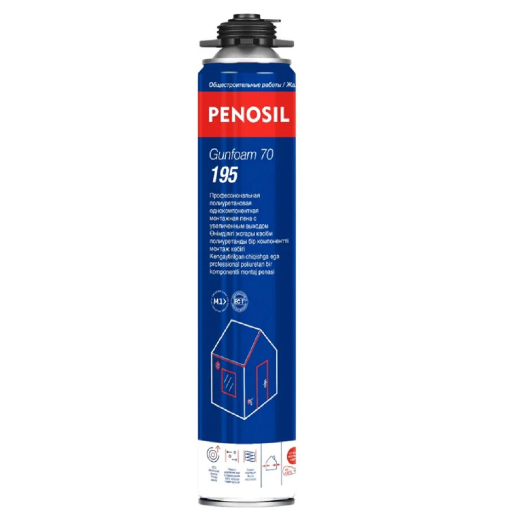 Пена монтажная Penosil Gunfoam 70 195 профессиональная летняя 850 мл