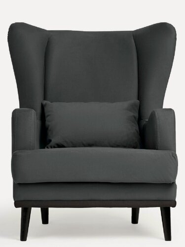 Изображение товара Кресло мягкое Вегас, кресло мягкое для дома серое велюр Zara gray 18