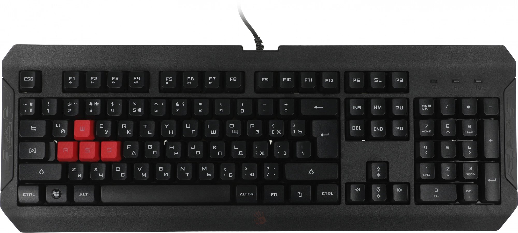 A4Tech Q100 USB Клавиатура Bloody Q100 проводная USB черный