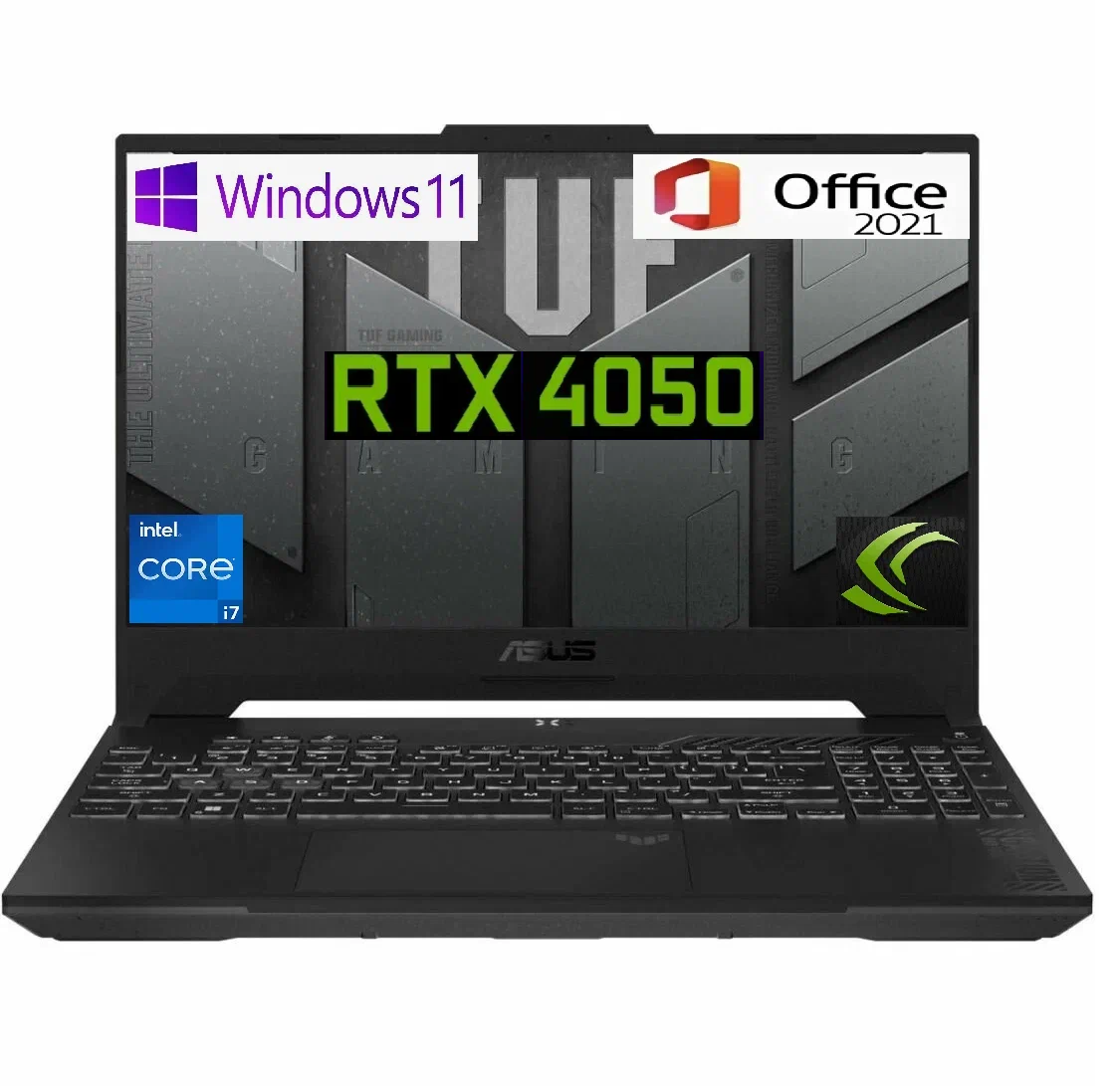 Ноутбук игровой ASUS TUF 15,6" IPS 144гц, i7 13620H,32Gb,1 TB, RTX4050-6Gb, Win 11PRO+Office, рус . клав. с подсветкой