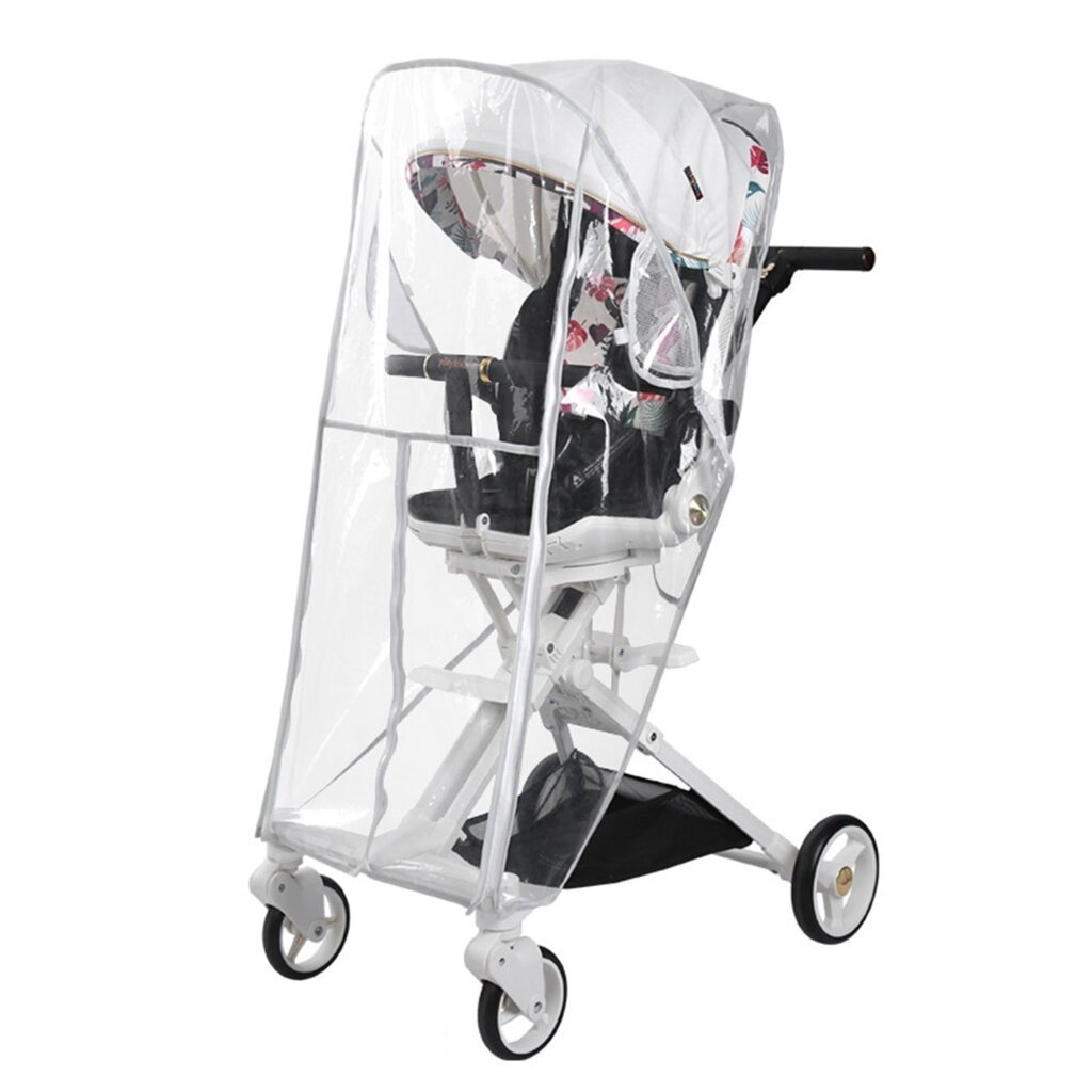 Upgraded Stroller Rain Cover Universal Stroller Accessory Waterproof Rainproof Windproof Weather-Shield Baby Travel