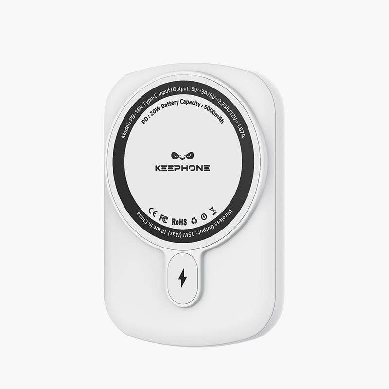 Беспроводной ультратонкий аккумулятор, 5000 мАч, быстрая зарядка MagSafe фиолетовый