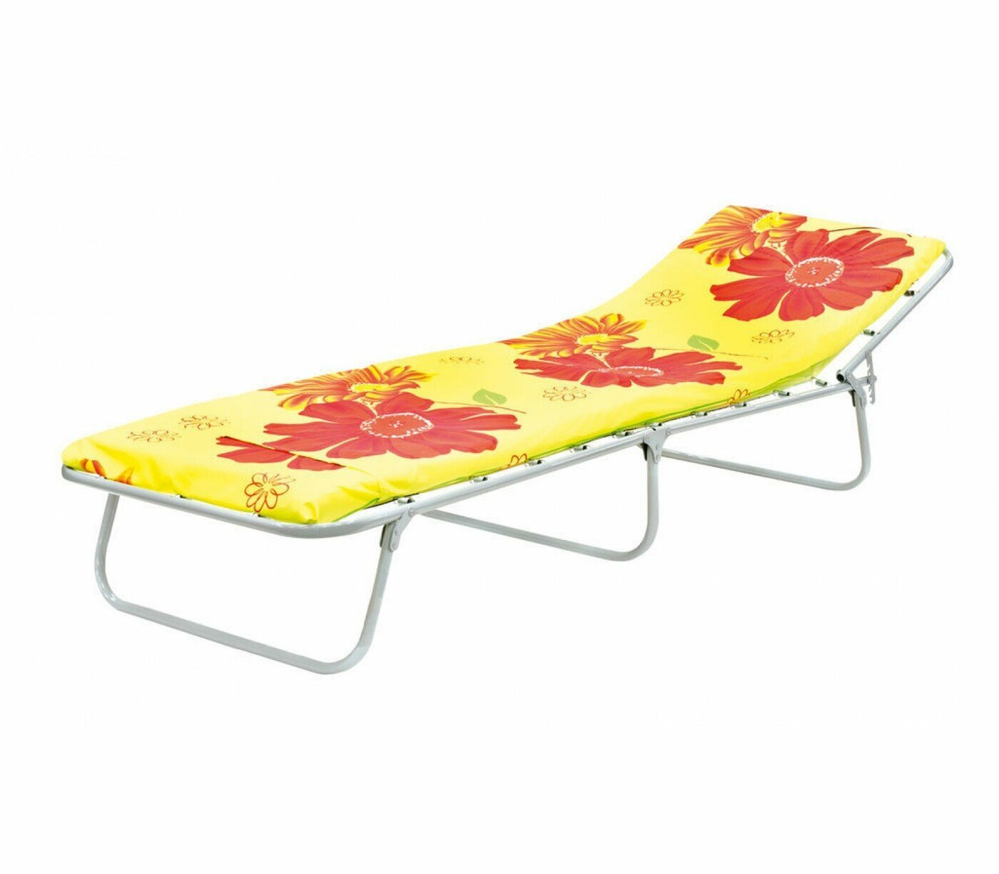 Раскладушка Эконом М30 раскладная кровать с матрасом 30 мм и подголовником диаметр трубы 20 мм нагрузка 90 кг