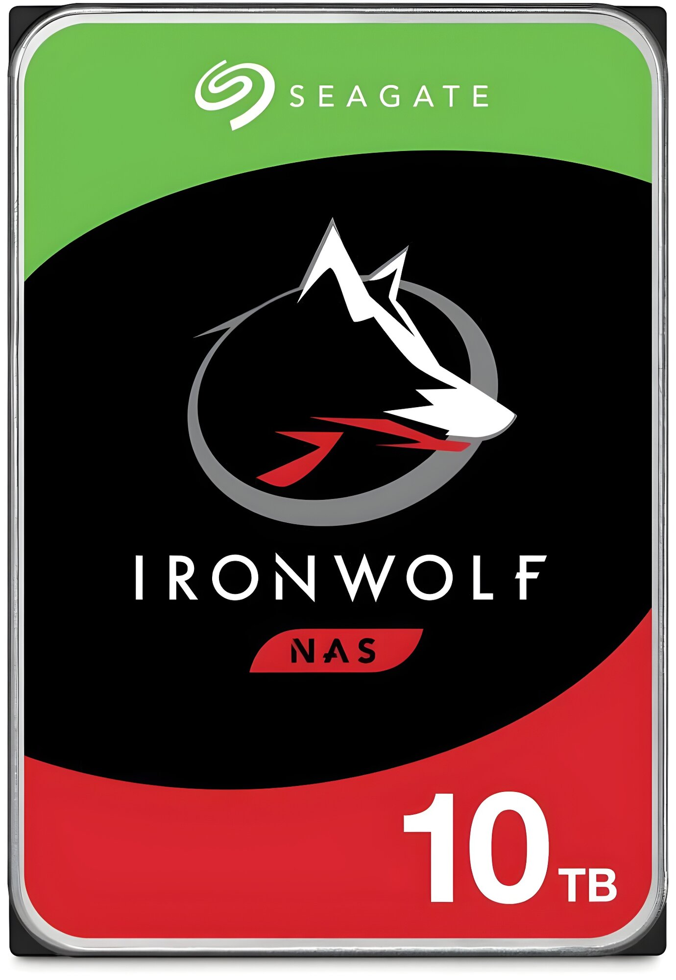 Жесткий диск Seagate IronWolf NAS ST10000VN000 10 ТБ SATA-III 3.5 дюйма 7200 об/мин 256 МБ кэш-памяти