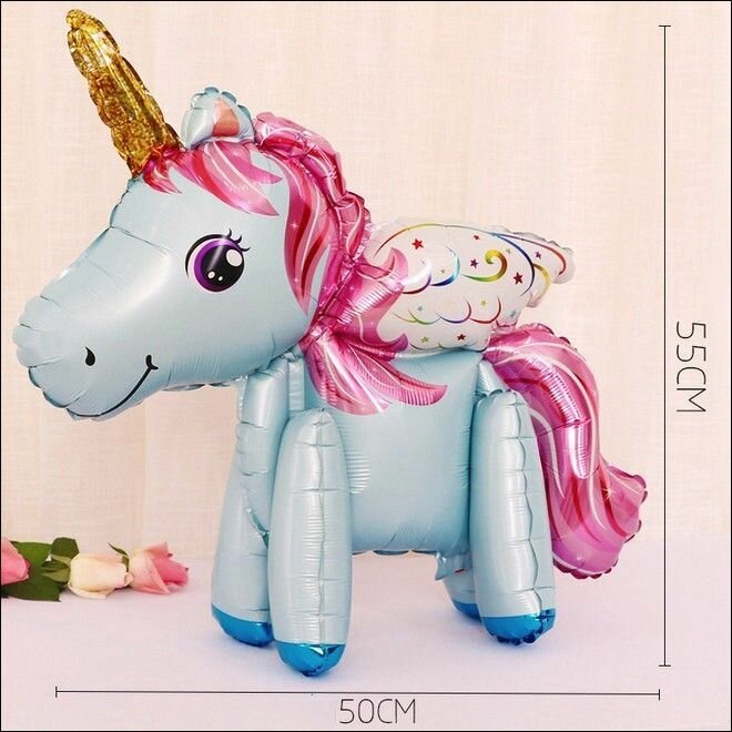 Воздушные шары с единорогом, ходячая фигурка, 1 шт, для детей