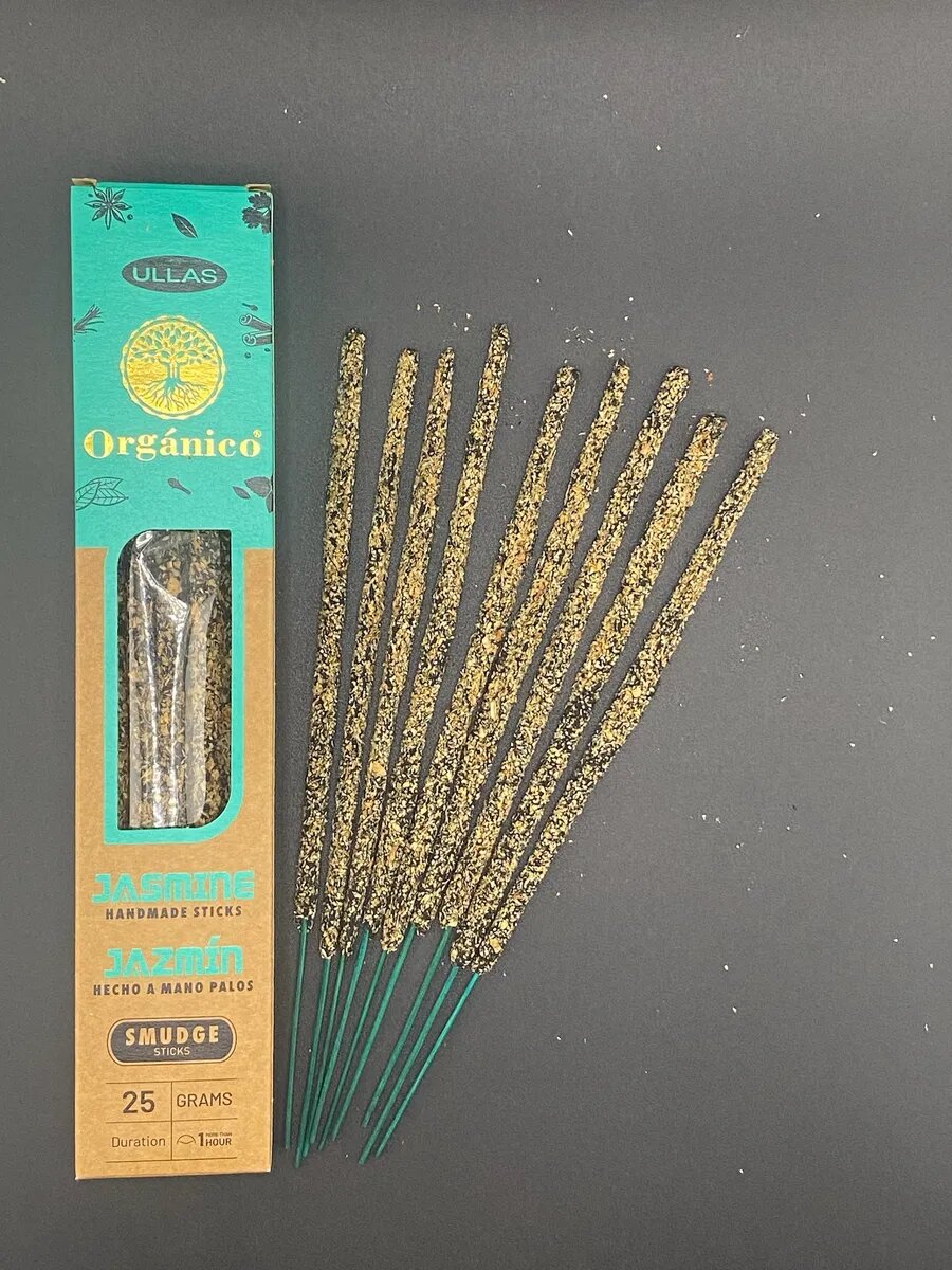 Благовония Жасмин, аромапалочки, Индийские органические, 25 гр — фото 1