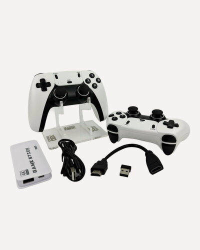 Изображение товара Игровая приставка для телевизора, с играми Nintendo, Sega, Playstation, Junior, 20000 игр, беспроводная, 4K, 2 геймпада