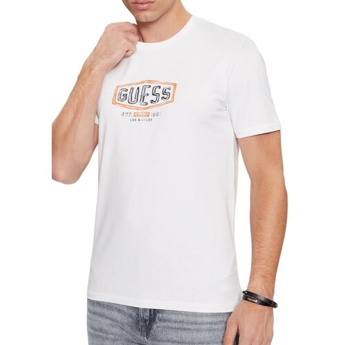 Футболка GUESS, размер M, белый