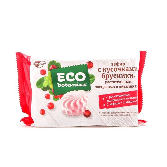 Зефир Eco Botanica с кусочками брусники и витаминами 250г Воронежская КФ - фото №7