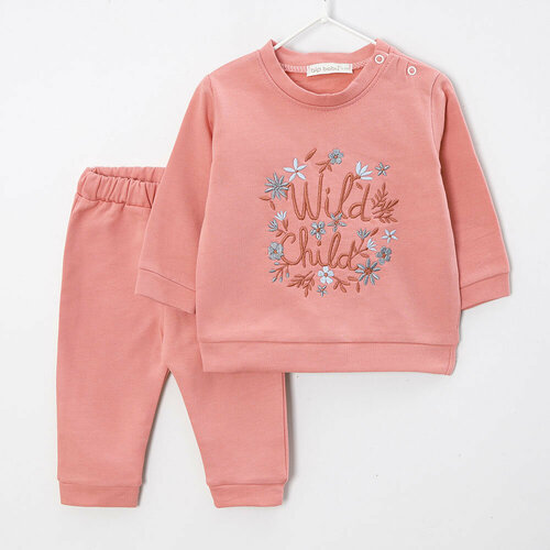 Комплект одежды  bip baby, размер 12-18 м, розовый
