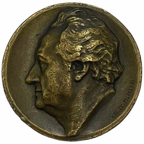 Германия, Веймарская Республика, медаль Визит Гёте в Пёснек 1923 г. германия медаль джон кеннеди государственный визит в берлин 1963 г
