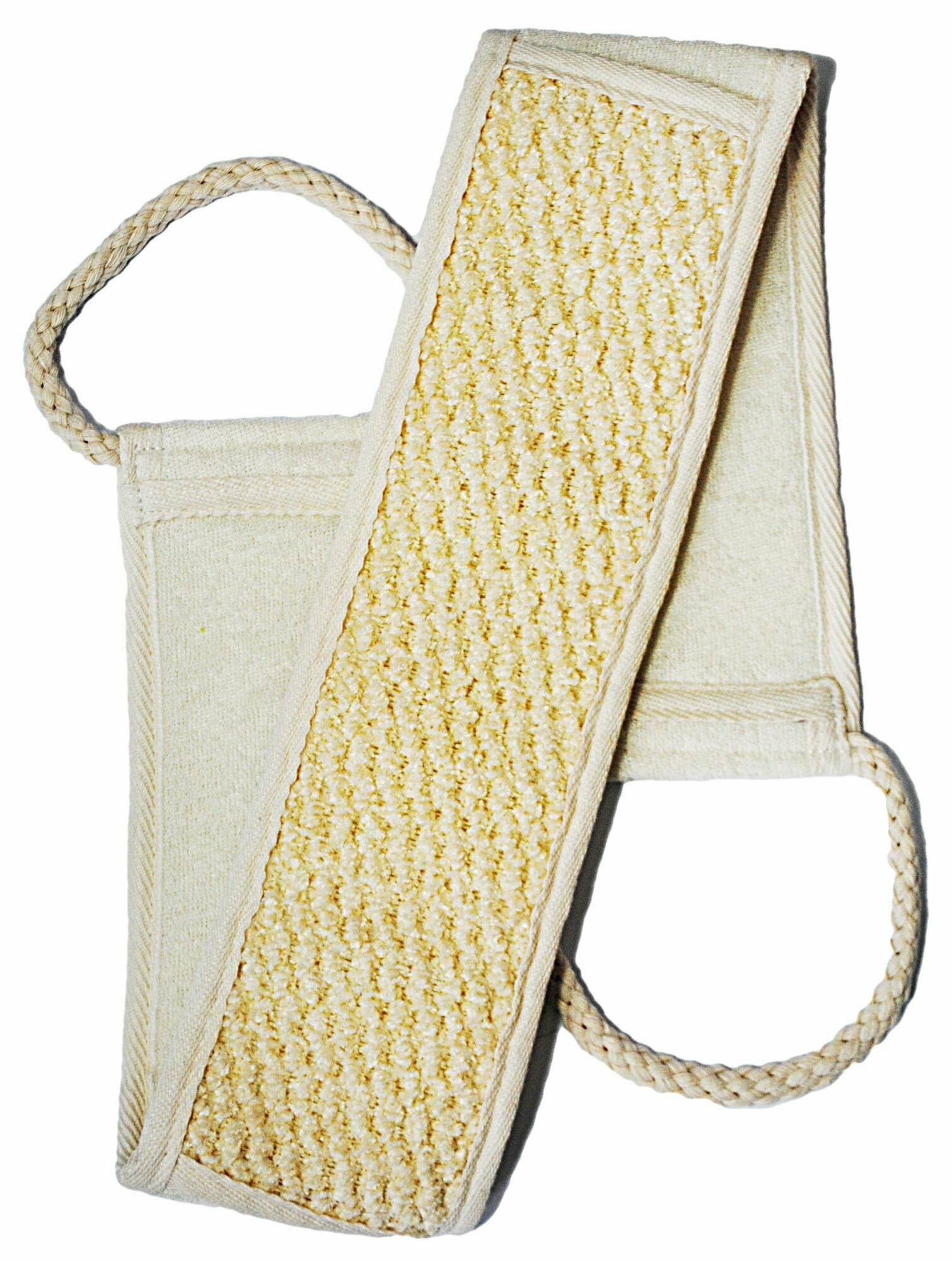 фото Мочалка для тела BEAUTY FORMAT Пояс хлопковый шенилл