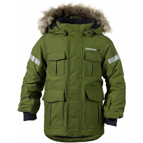 Куртка Didriksons для мальчиков, демисезон/зима, размер 80, хаки