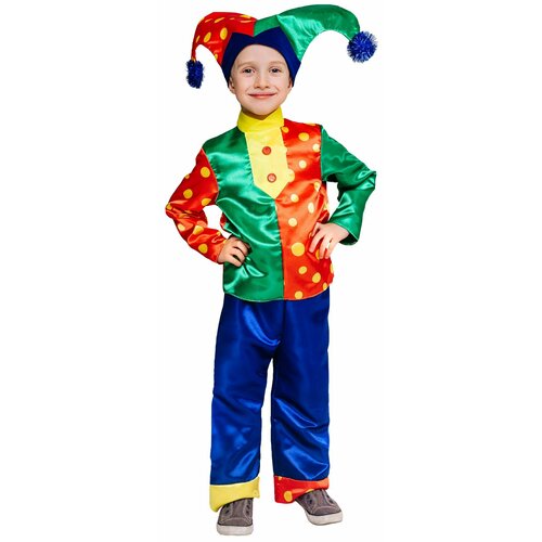 Кигуруми Скоморох пуговка, мультиколор