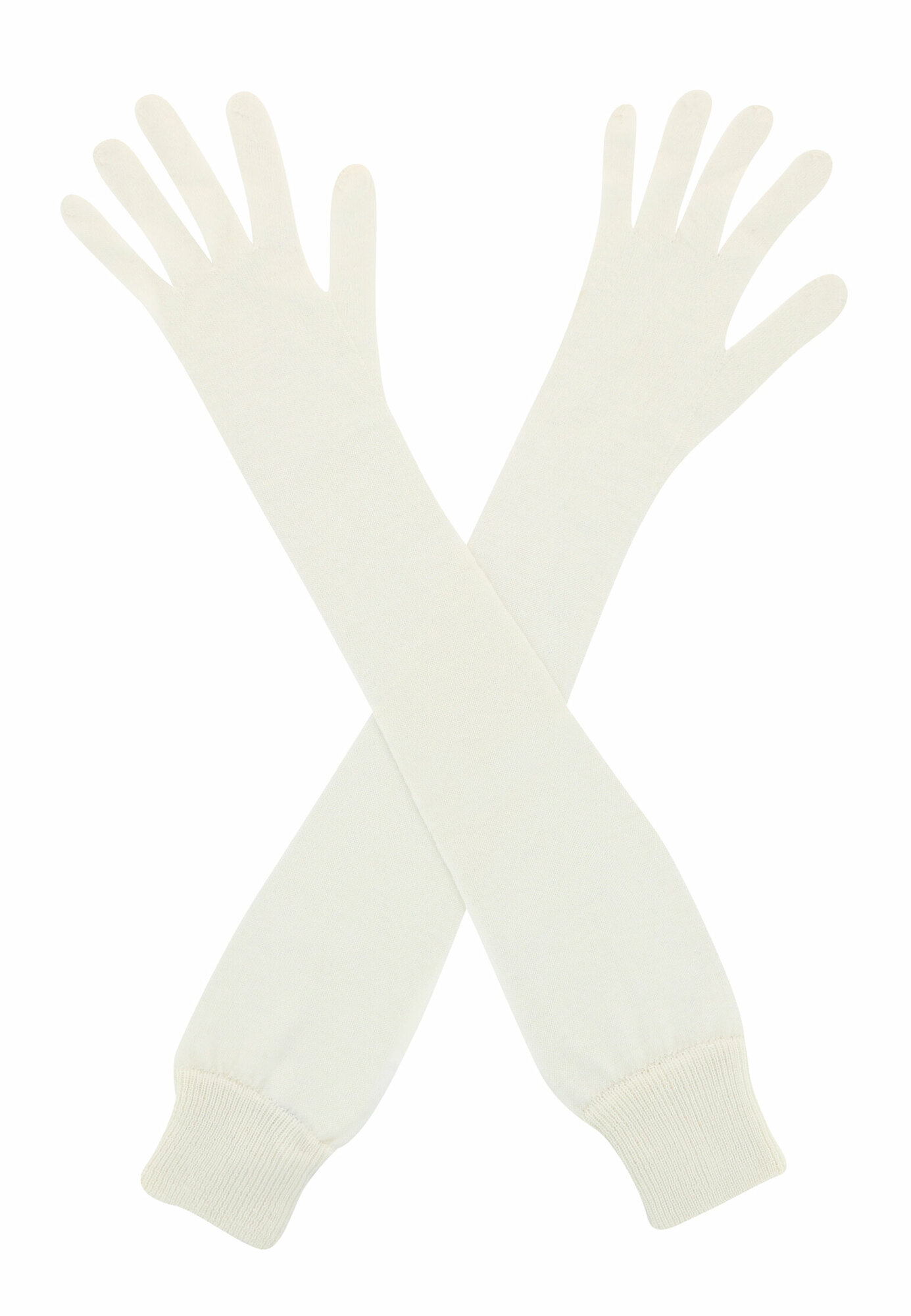 Перчатки Ermanno Scervino для женщин, размер S-M, белый,