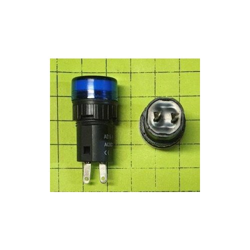 Светодиодная лампа индикатор AD-16-16 12V Синяя