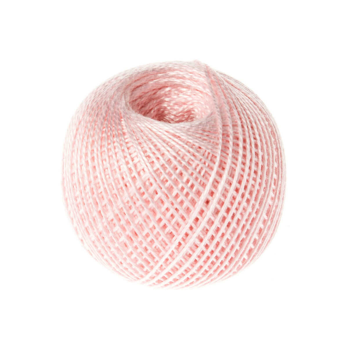Нитки 'ирис' (100%хлопок) 25г, 150м (1002 бледно-розовый), 20 мотков