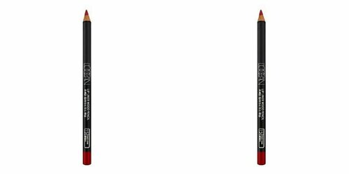 Карандаш для губ Locean, Lipliner Wood Pencil #15, Black Rose, 2 уп