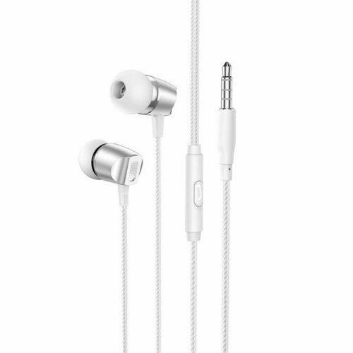 Наушники Borofone BM66 New sound вакуумные микрофон Jack 35 мм кабель 12 м белые комплект из 6 шт 176900₽