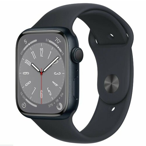 Умные часы Apple Watch Series 8 45 мм Aluminium Case GPS midnight Sport Band 4730000₽