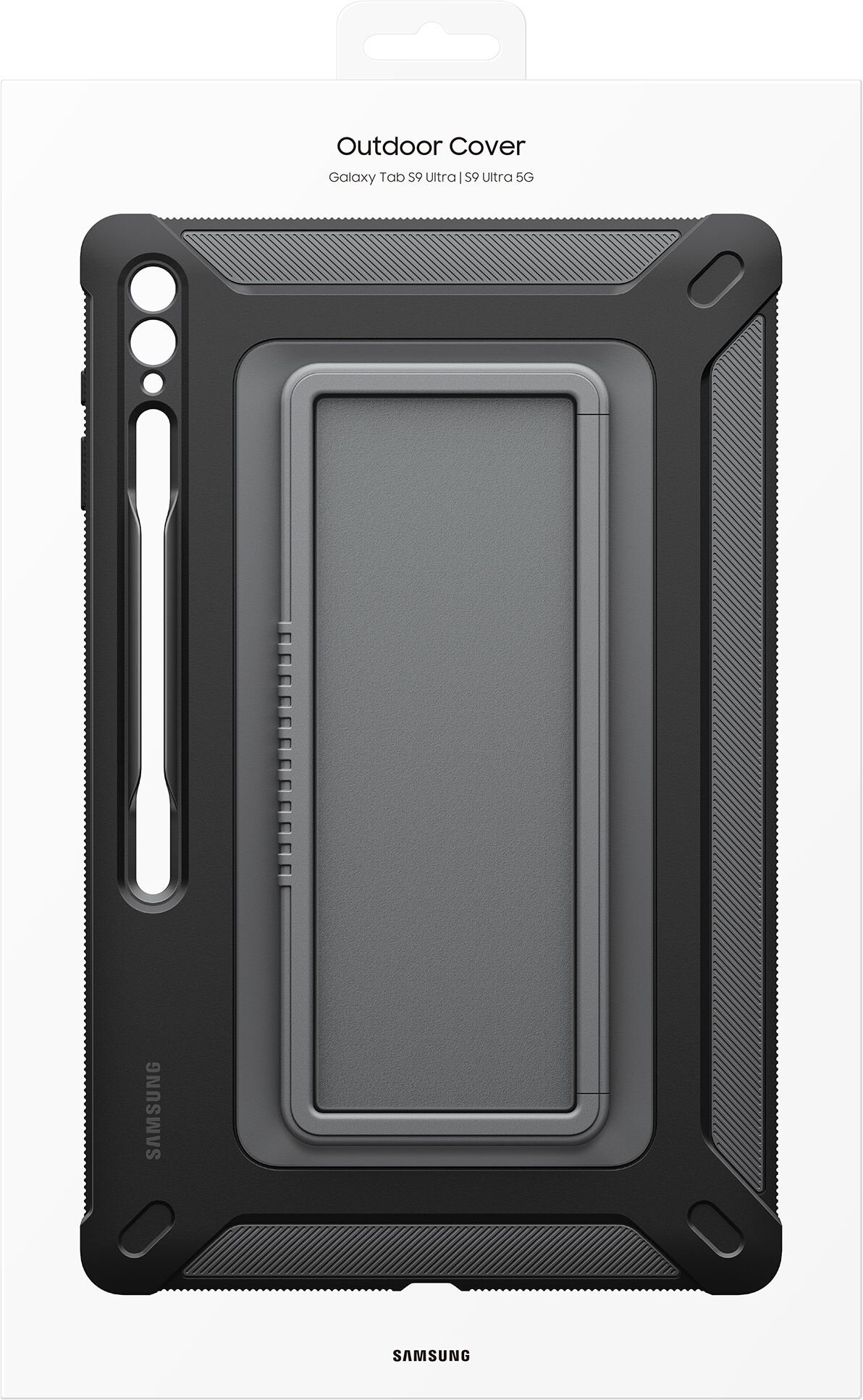 Чехол Samsung для Galaxy Tab S9 Ultra Outdoor Cover, поликарбонат, титан (EF-RX910CBEGR)
