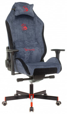 Кресло геймерское A4TECH Bloody GC-470 синий крестовина металл