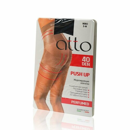 Колготки  ATTO, 40 den, размер 3, черный