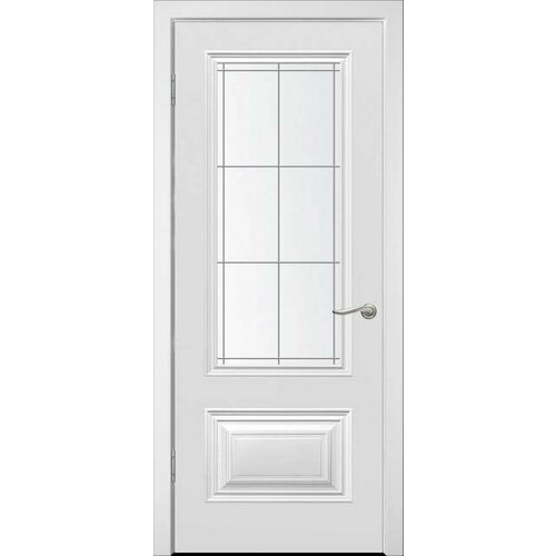 Межкомнатная дверь (комплект) WanMark Симпл-2 / ПО белая эмаль 70х200