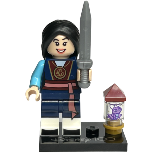 Минифигурка Лего Lego coldis100-9 Mulan, Disney 100 (Complete Set with Stand and Accessories)