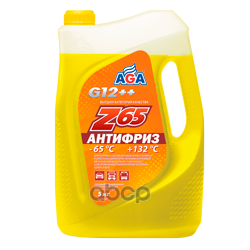 фото Антифриз Aga Z-65 Желтый -65С G12+ 5Л AGA арт. AGA043Z
