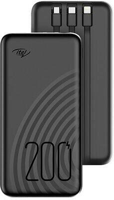 Внешний аккумулятор Itel Star 200С 20000mAh 2.1A черный