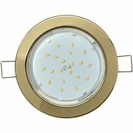 Ecola GX53-H6 св-к плоский Золото 16x101 Light TG5325ECB
