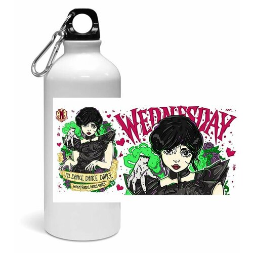 фото Спортивная бутылка уэнсдэй, wednesday №1 migom