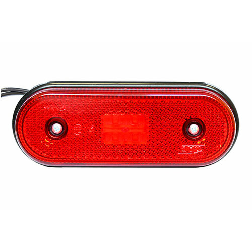 фото Фонарь габаритный led 12-24v, красный (120х46мм, 4-светодиода) at