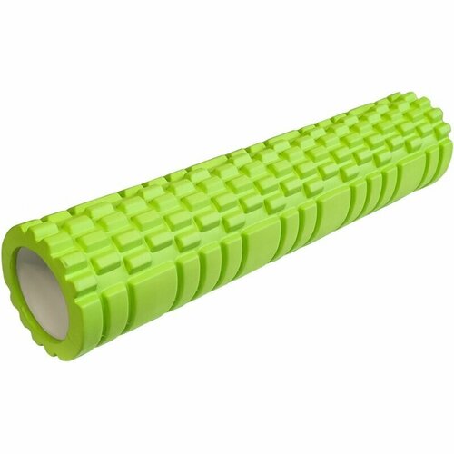 Ролик для йоги зеленый 61х14см ЭВА/АБС Спортекс E29390-2 массажный ролик torneo зеленый