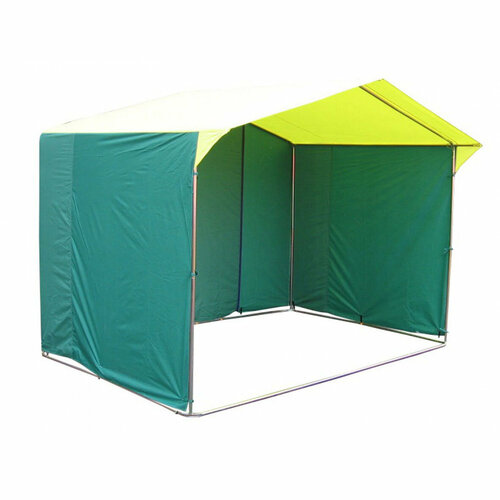 Палатка Митек Домик 2.5х1.9 (желто-зеленый) палатка торговая митек домик 4 0х3 0 к труба 20х20 желто зеленый
