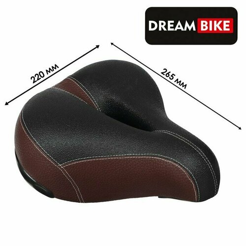 фото Седло dream bike комфорт, цвет коричневый