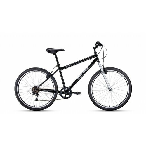 Велосипед 26 FORWARD ALTAIR MTB HT 1.0 (7-ск.) 2022 (рама 17) черный/серый велосипед altair mtb ht 26 1 0 26 7 ск рост 17 2022 черный желтый rbk22al26099