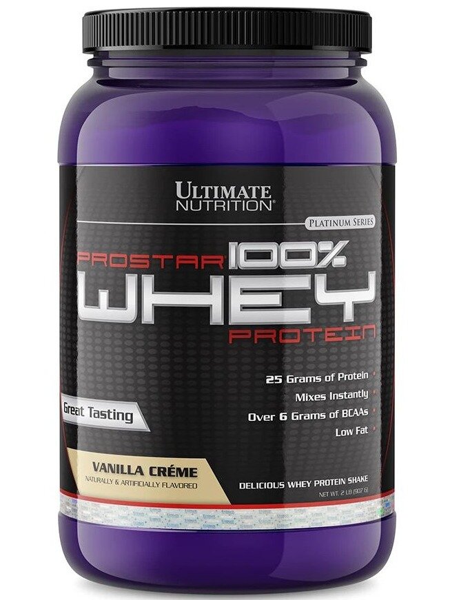 Сывороточный протеин Ultimate Nutrition Prostar Whey 907 г, Ванильный крем