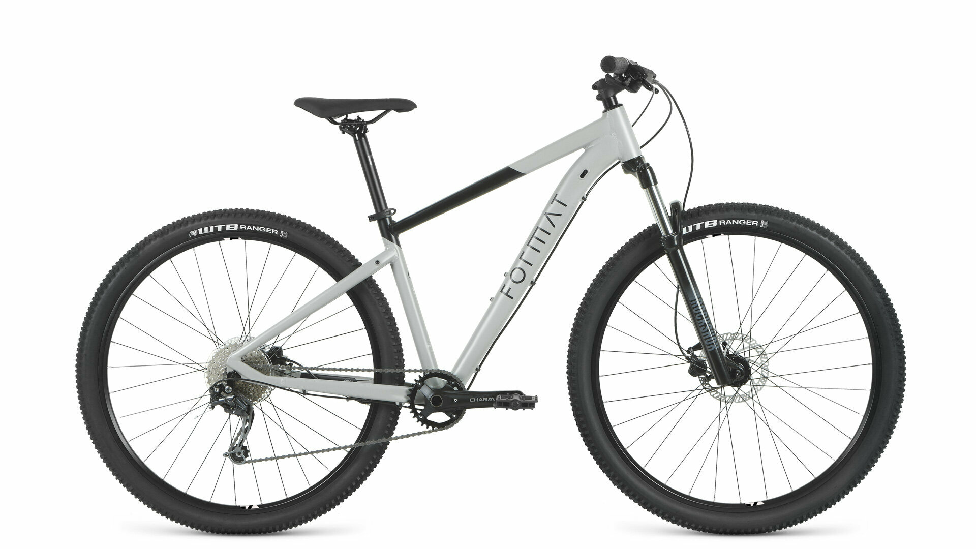 Велосипед FORMAT 1411 27,5 (27,5" 10 ск. рост. M) 2023, черный-мат/белый-мат