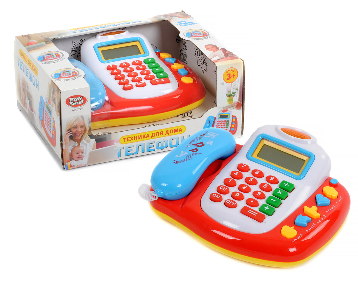 Детская развивающая игрушка "Телефон", на батарейках, свет, звук, PLAY SMART 2307_1