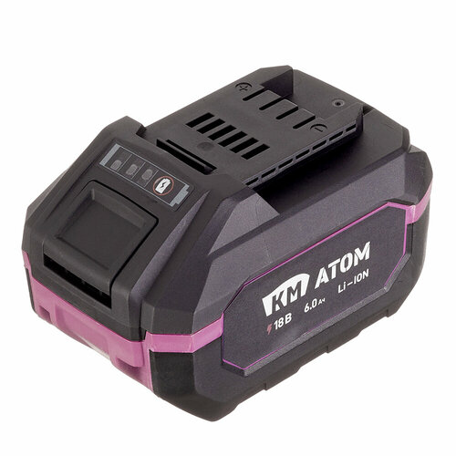 Аккумулятор КМ АТОМ LY777-LI-18V BLI-1860 6Ач Li-Ion 18В для аккумуляторного инструмента КМ 10224₽